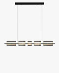 WOMO Amber/Smoked Glass Linear Chandelier-WM2221
