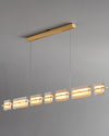 WOMO Amber/Smoked Glass Linear Chandelier-WM2221 thumbnail