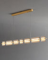 WOMO Amber/Smoked Glass Linear Chandelier-WM2221 thumbnail