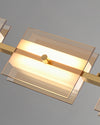 WOMO Amber/Smoked Glass Linear Chandelier-WM2221 thumbnail