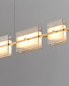WOMO Amber/Smoked Glass Linear Chandelier-WM2221 thumbnail