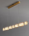 WOMO Amber/Smoked Glass Linear Chandelier-WM2221 thumbnail