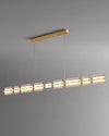 WOMO Amber/Smoked Glass Linear Chandelier-WM2221 thumbnail