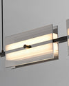 WOMO Amber/Smoked Glass Linear Chandelier-WM2221 thumbnail