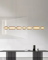WOMO Amber/Smoked Glass Linear Chandelier-WM2221 thumbnail