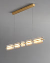 WOMO Amber/Smoked Glass Linear Chandelier-WM2221 thumbnail