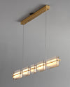 WOMO Amber/Smoked Glass Linear Chandelier-WM2221 thumbnail