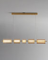 WOMO Amber/Smoked Glass Linear Chandelier-WM2221 thumbnail