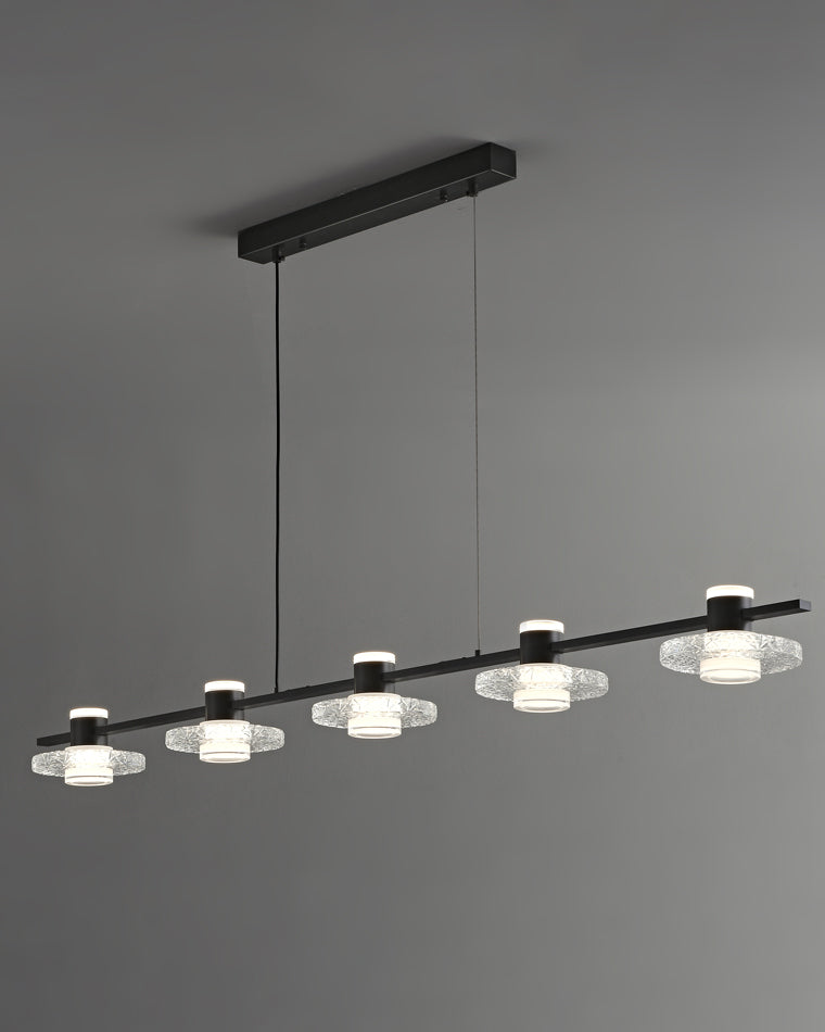 WOMO Black Linear Chandelier-WM2222