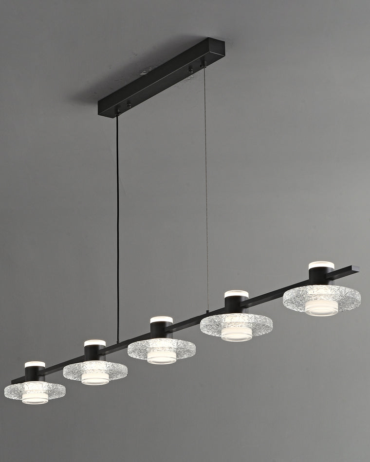 WOMO Black Linear Chandelier-WM2222