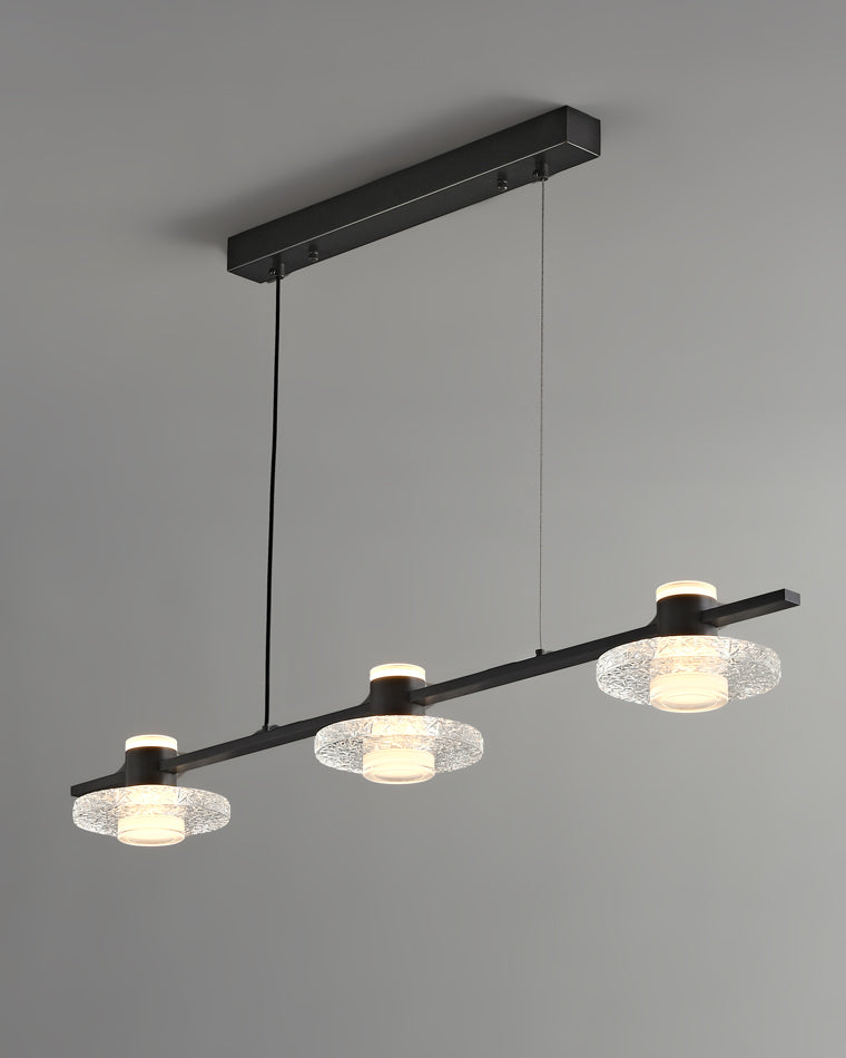 WOMO Black Linear Chandelier-WM2222