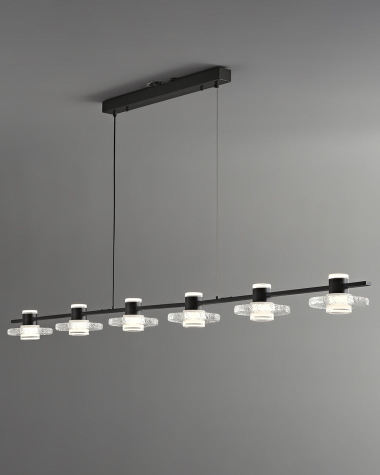 WOMO Black Linear Chandelier-WM2222