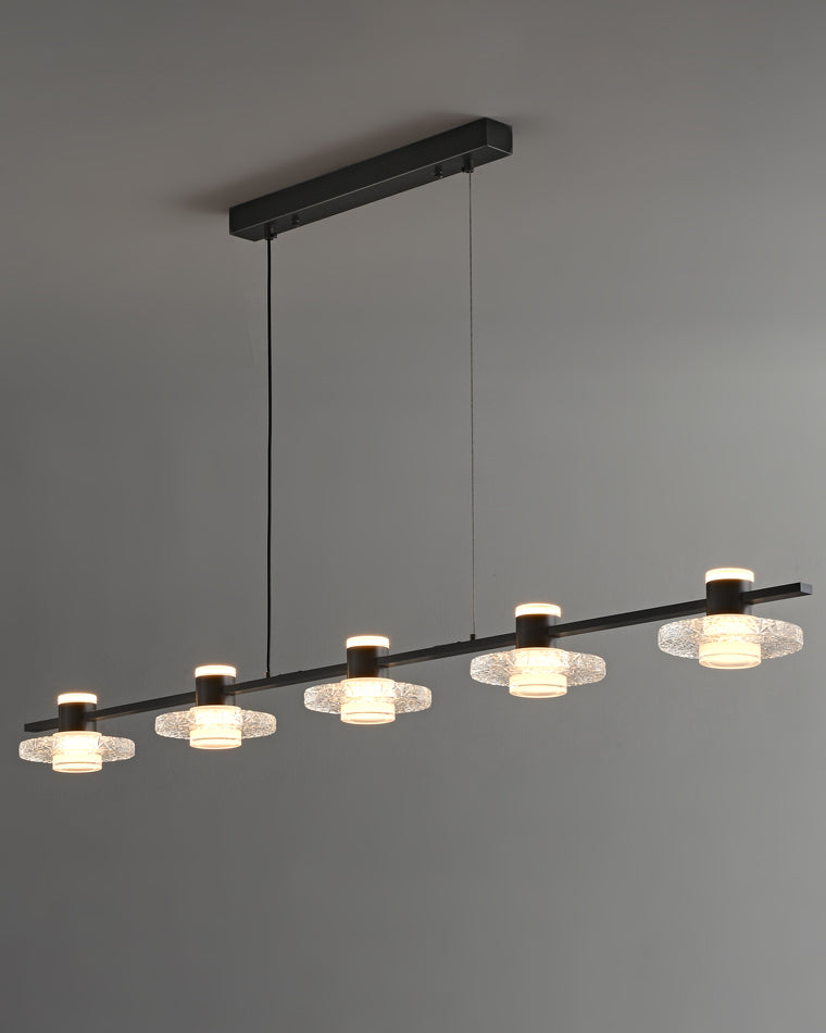 WOMO Black Linear Chandelier-WM2222