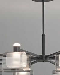 WOMO Hollow Rectangular Glass Chandelier-WM2223