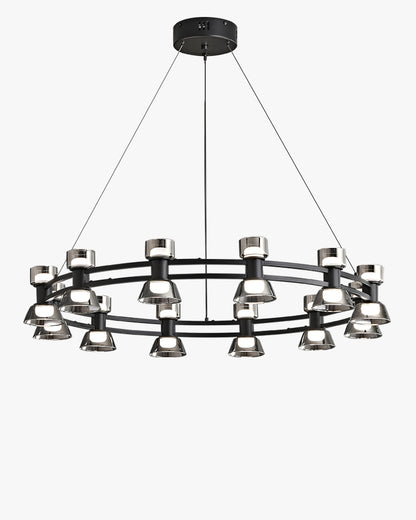 WOMO Double Circular Brass Chandelier-WM2224