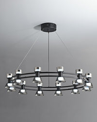 WOMO Modern Pillar Candle Round Chandelier-WM2224