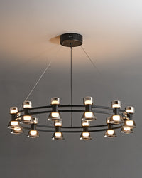 WOMO Modern Pillar Candle Round Chandelier-WM2224