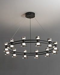 WOMO Modern Pillar Candle Round Chandelier-WM2224