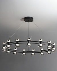 WOMO Modern Pillar Candle Round Chandelier-WM2224
