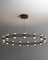 WOMO Modern Pillar Candle Round Chandelier-WM2224