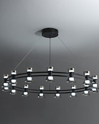 WOMO Modern Pillar Candle Round Chandelier-WM2224