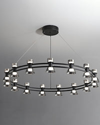 WOMO Modern Pillar Candle Round Chandelier-WM2224