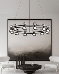 WOMO Modern Pillar Candle Round Chandelier-WM2224