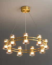 WOMO Modern Pillar Candle Round Chandelier-WM2224