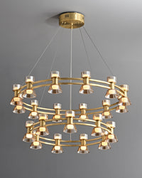 WOMO Modern Pillar Candle Round Chandelier-WM2224