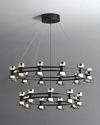 WOMO Modern Pillar Candle Round Chandelier-WM2224
