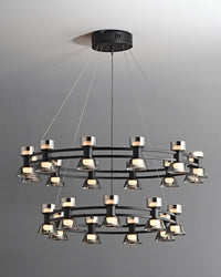 WOMO Modern Pillar Candle Round Chandelier-WM2224