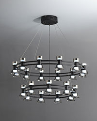 WOMO Modern Pillar Candle Round Chandelier-WM2224
