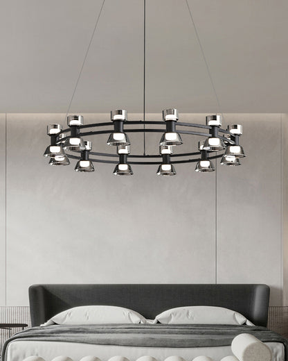 WOMO Double Circular Brass Chandelier-WM2224