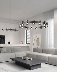 WOMO Modern Pillar Candle Round Chandelier-WM2224