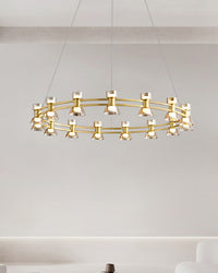 WOMO Modern Pillar Candle Round Chandelier-WM2224