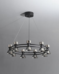 WOMO Modern Pillar Candle Round Chandelier-WM2224