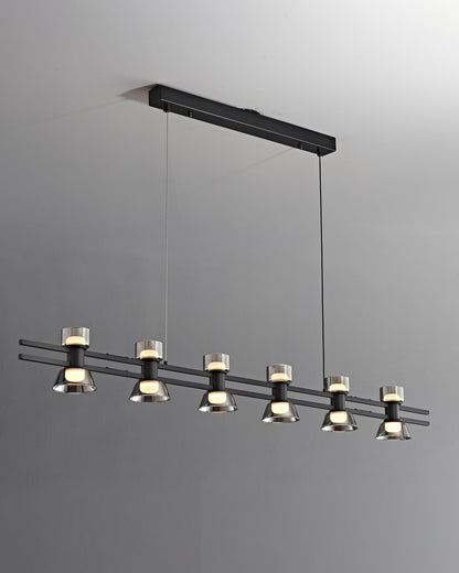 WOMO Brass Linear Chandelier-WM2225