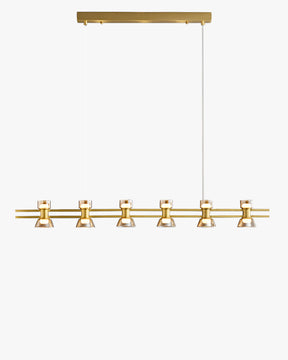 WOMO Brass Linear Chandelier-WM2225