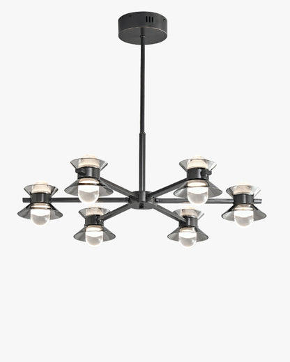 WOMO 6/8/10 Light Black Brass Chandelier-WM2226