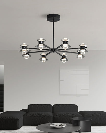 WOMO 6/8/10 Light Black Brass Chandelier-WM2226