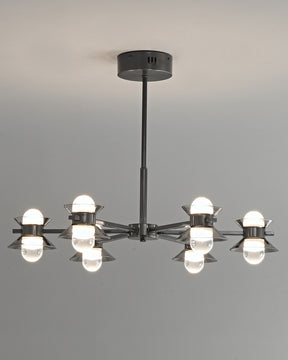 WOMO 6/8/10 Light Black Brass Chandelier-WM2226