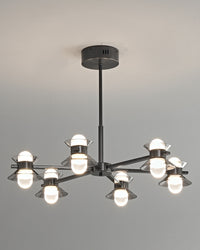 WOMO 6/8/10 Light Black Brass Chandelier-WM2226