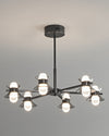 WOMO 6/8/10 Light Black Brass Chandelier-WM2226 thumbnail