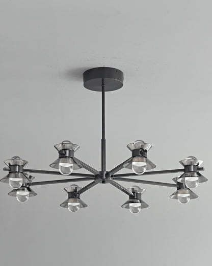 WOMO 6/8/10 Light Black Brass Chandelier-WM2226