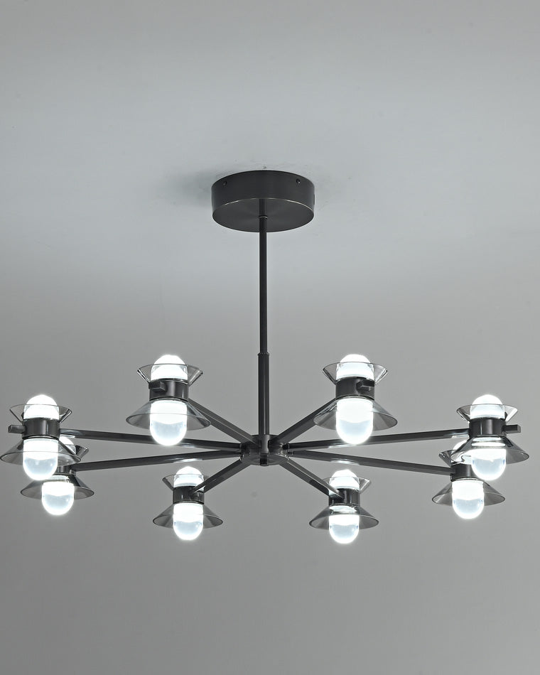 WOMO 6/8/10 Light Black Brass Chandelier-WM2226