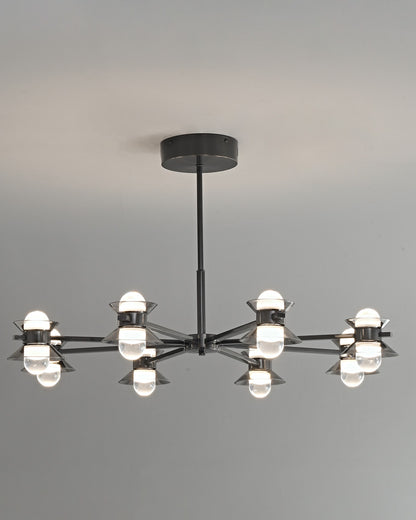 WOMO 6/8/10 Light Black Brass Chandelier-WM2226