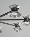 WOMO 6/8/10 Light Black Brass Chandelier-WM2226 thumbnail