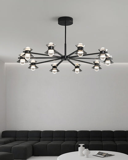 WOMO 6/8/10 Light Black Brass Chandelier-WM2226