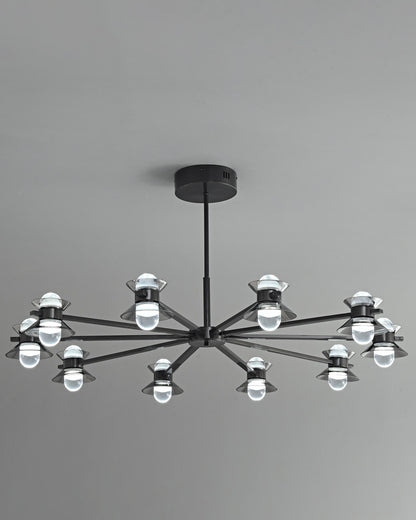 WOMO 6/8/10 Light Black Brass Chandelier-WM2226