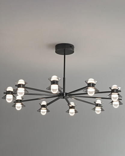 WOMO 6/8/10 Light Black Brass Chandelier-WM2226